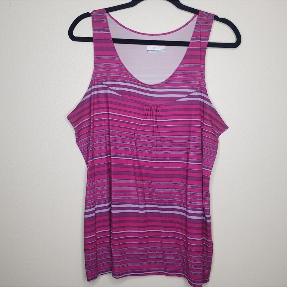 Columbia | Pink Stripe Workout Tank